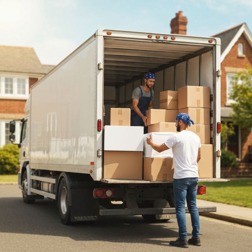UNN Moving Truck Loaded With Boxes