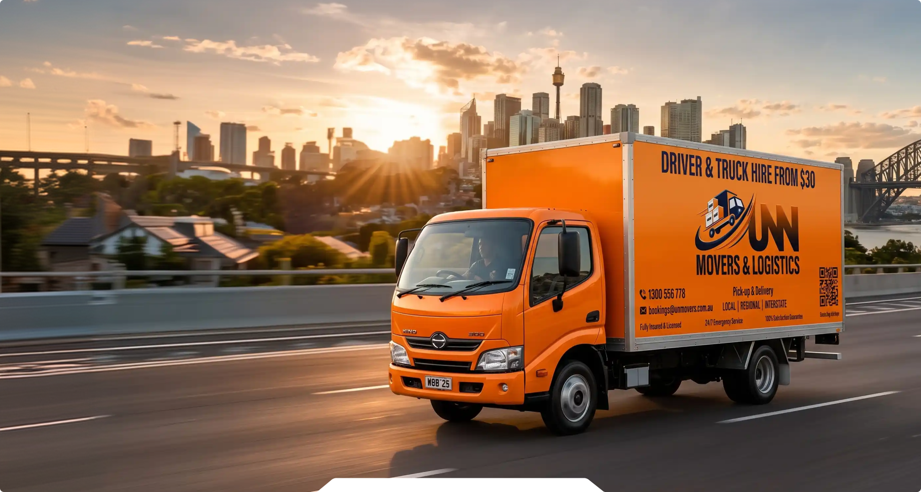 UNN Movers crew loading a truck at an Australian home